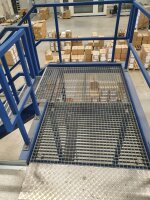 Lager-Stahlbau-Bühne,Tragkraft 500kg/m²,...