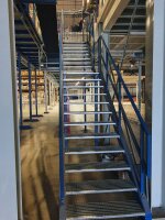 Lager-Stahlbau-Bühne,Tragkraft 500kg/m², Lagersystem,gebraucht