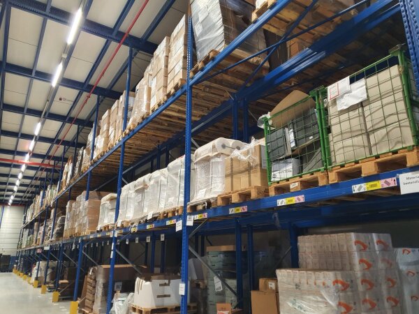 Palettenregal Torri, Lagertechnik, Lagersystem, Hochregal, Schwerlastregal, gebraucht