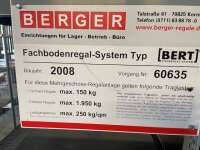 Große Fachbodenregalanlage, 3 Ebenen / Stockwerke, Berger,gebraucht