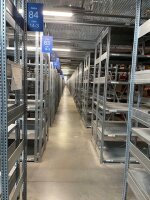 Große Fachbodenregalanlage, 3 Ebenen / Stockwerke, Berger,gebraucht