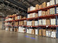 Palettenregal Berger , Lagertechnik, Tragkraft 500kg/m², Hochregal, Schwerlastregal, gebraucht