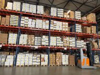 Palettenregal Berger , Lagertechnik, Tragkraft 500kg/m², Hochregal, Schwerlastregal, gebraucht